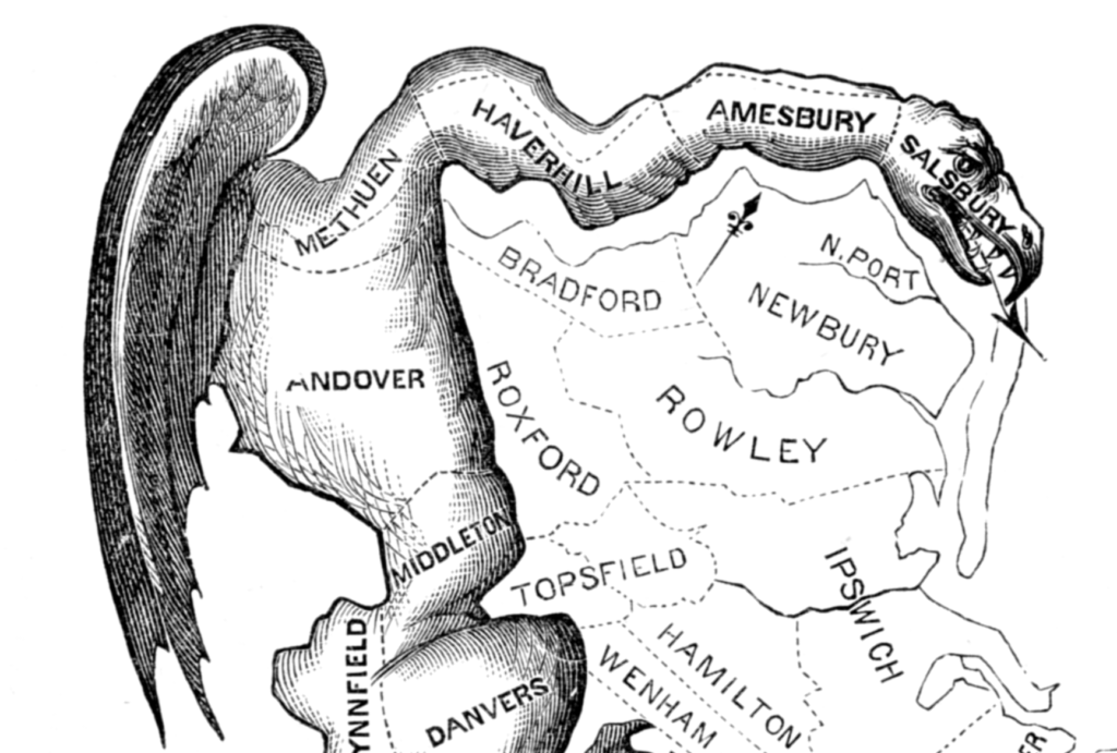 The Gerry-Mander illustration from 1812