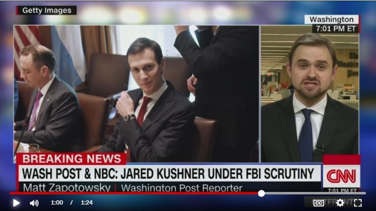 CNN shot of Jared Kushner.