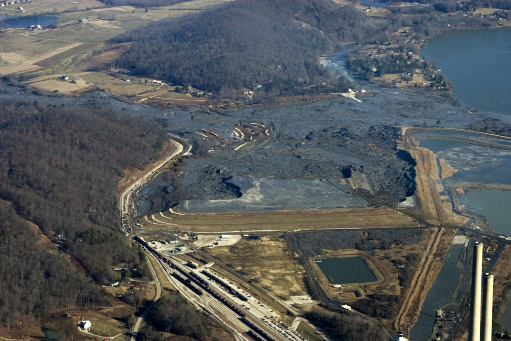 A coal-ash spill in Tennesee