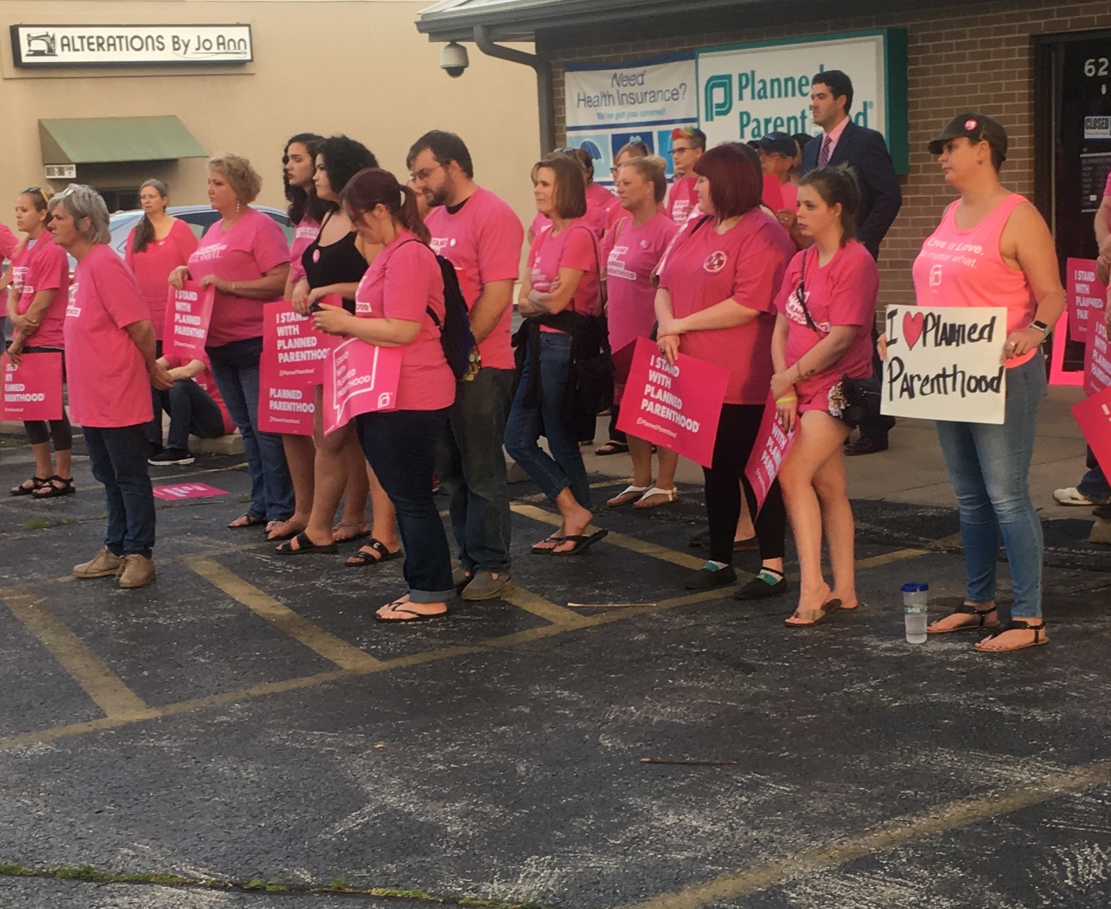 A Planned parenthood rally.