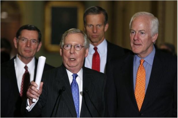 Mitch McConnell and fellow senators