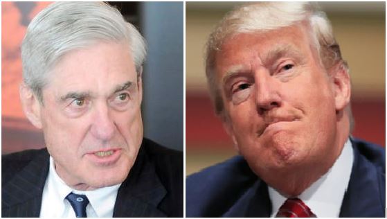 Waiting for Mueller Robert Mueller and Donald Trump.