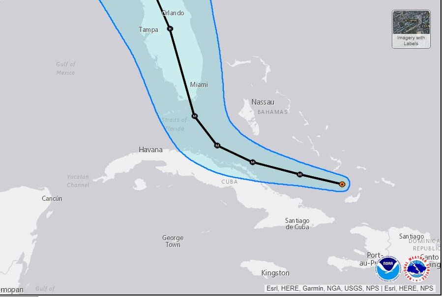 Hurricane Irma Track.