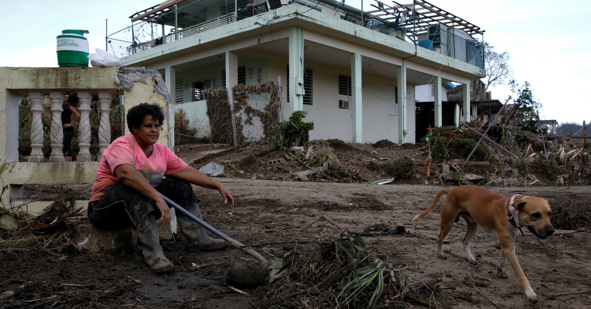 A picture of the devastation in Puerto Rico.