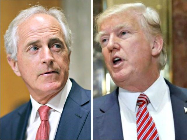 Corker: Trump Is Out of Control, Could Start World War III Bob Corker and President Trump.