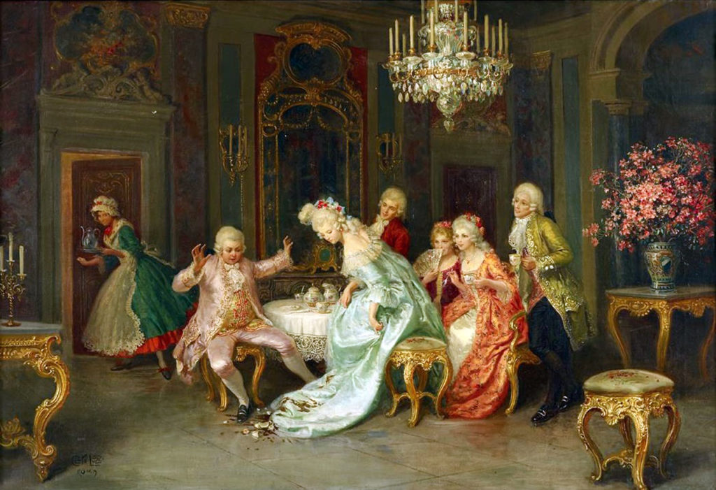 A Painting depicting old world aristocracy.