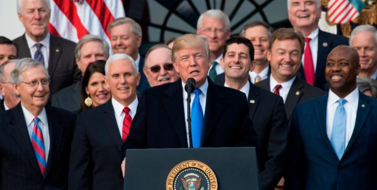 Donald Trump announces Tax Reform Bill.