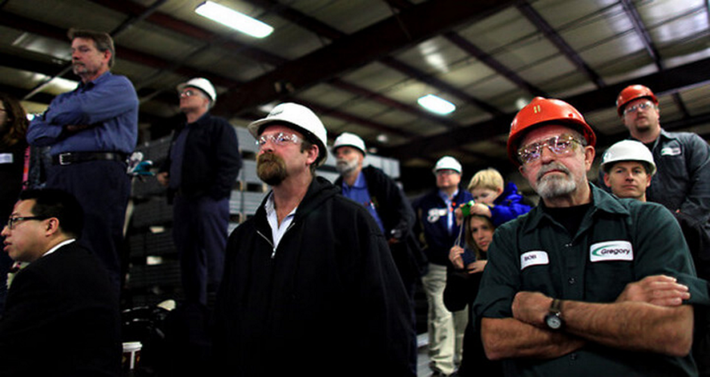 The Working CLass: a group of men in hardhats