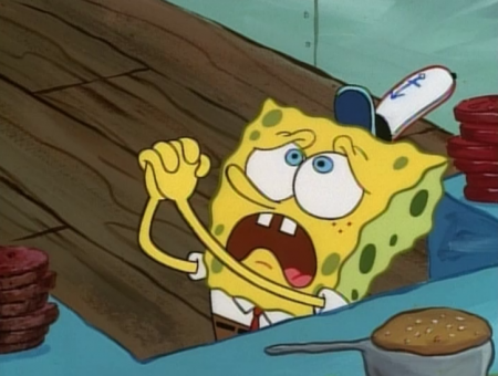 Sponge Bob Squarepants begging