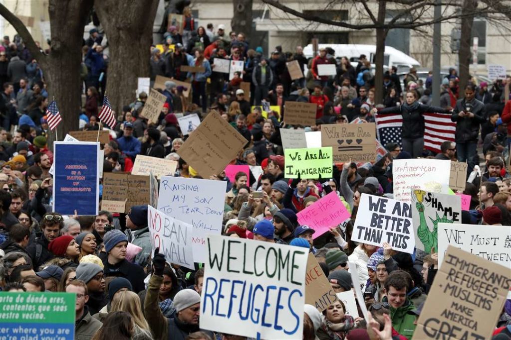 Photo of the Travel Ban Protest in Washington D.C.
