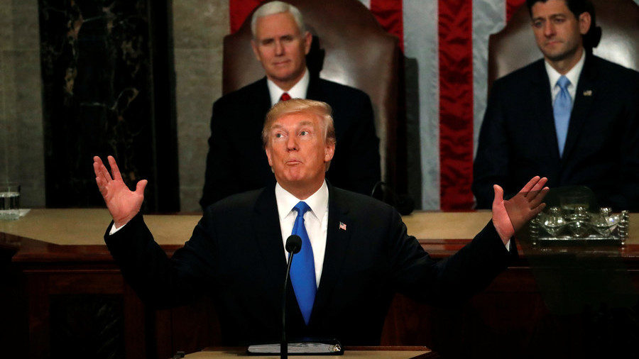 President Trump during the State of the Union speech.