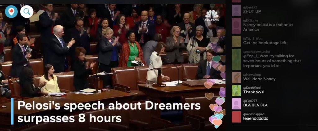 Nancy Pelosi speaks in Congress.