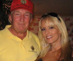 Donald Trump with Stormy Daniels.