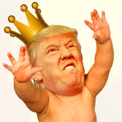 Trump Baby with a crown