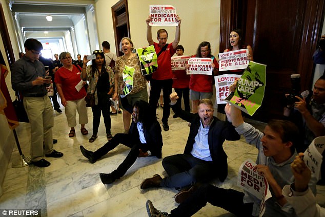 A protest against Trumpcare