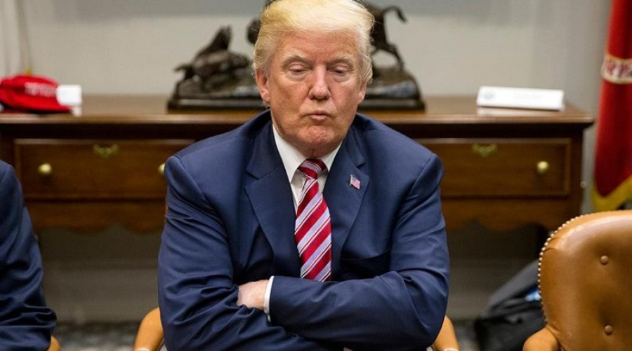 Circling the White House Wagons A constipated looking Donald Trump.