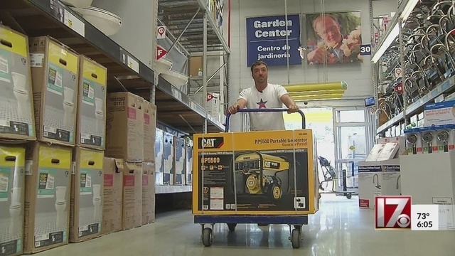 Example of a dangerous portable generator in a big box store.