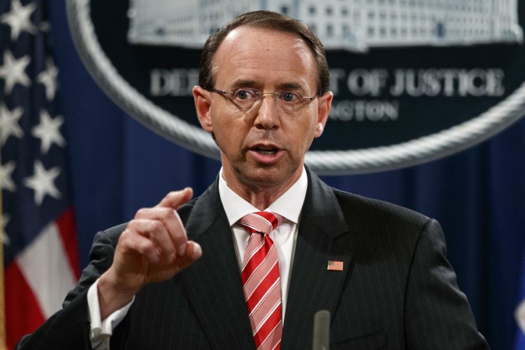 First Comey, then McCabe, Now Rosenstein Rod Rosenstein