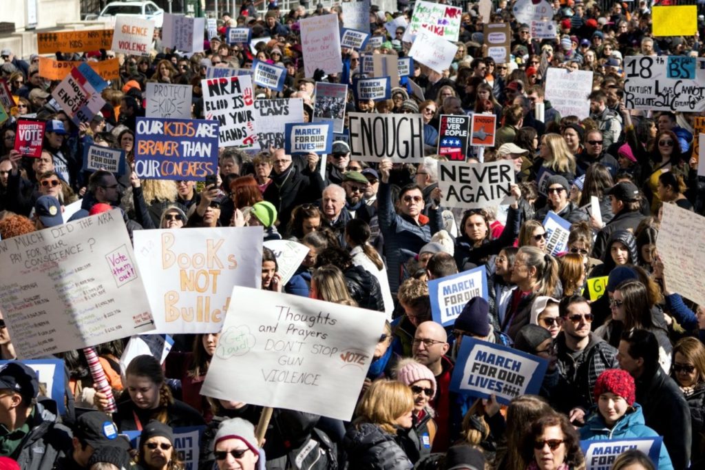 A photo from the March for our Lives Demonstration