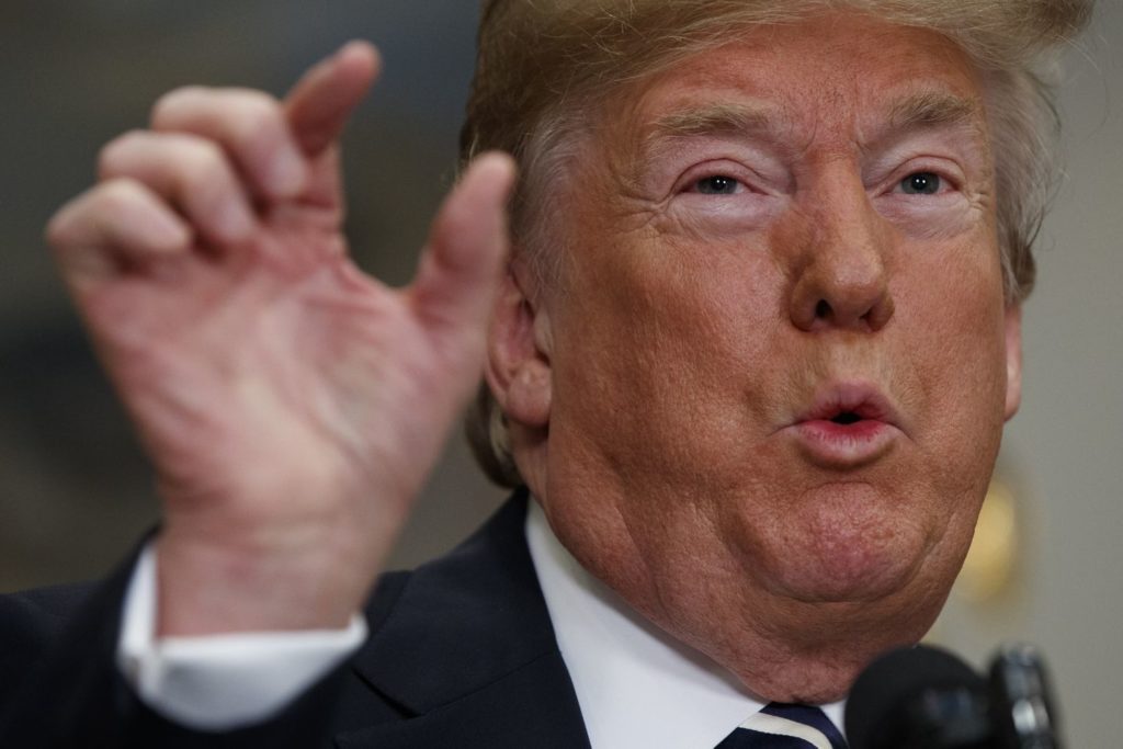 Trump reacting to GM plant closings.