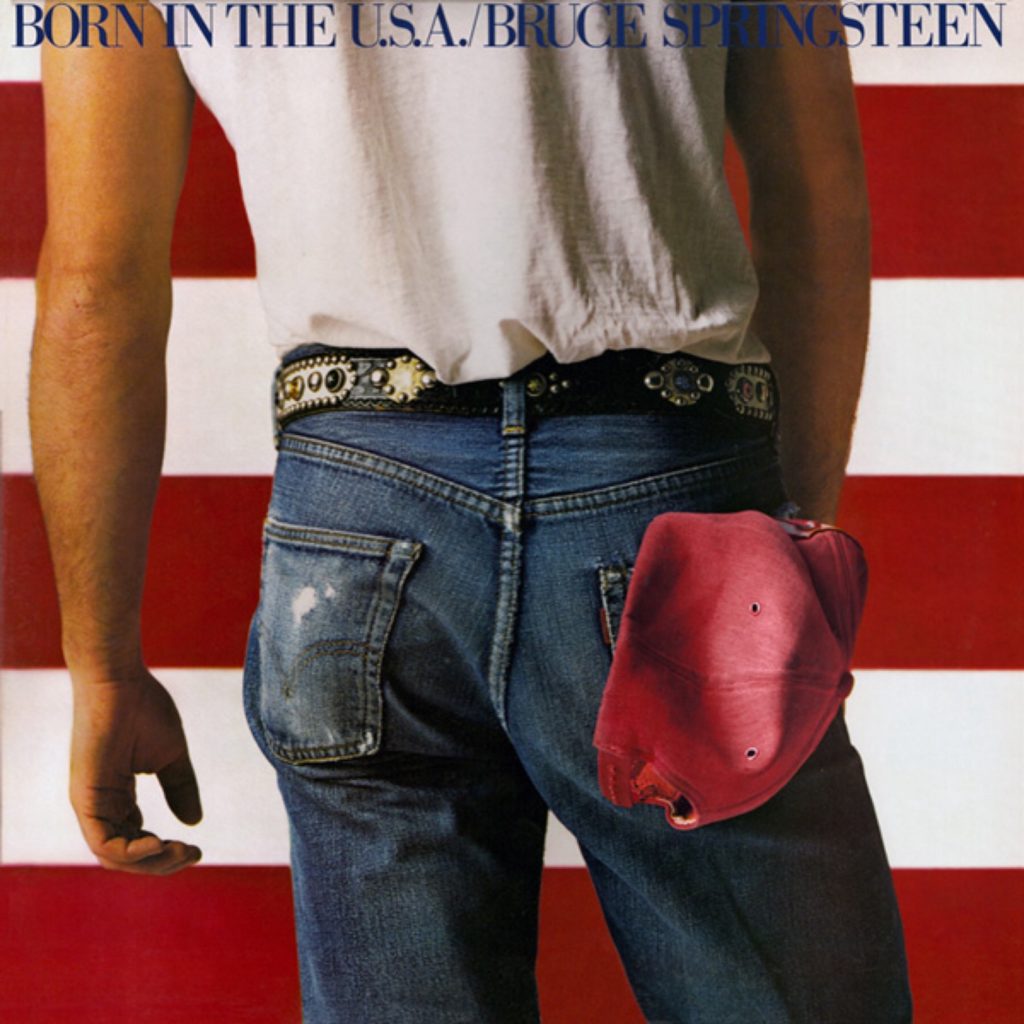 Bruce Sproingsteen Born in the USA album cover.