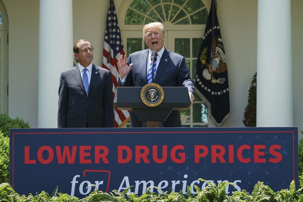 President Trump speaks about lower drug prices.