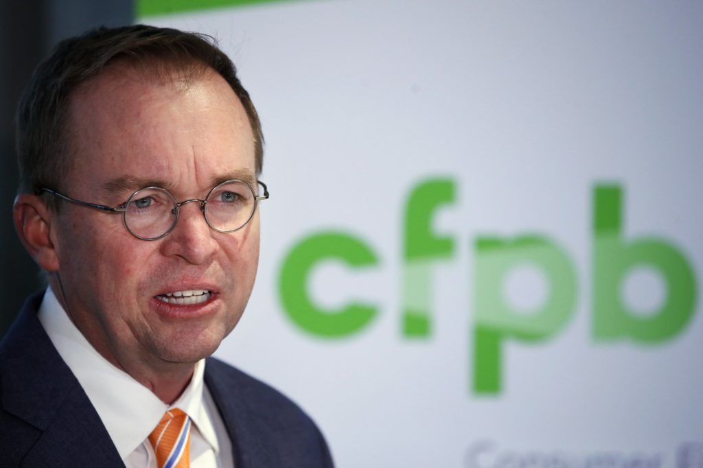 How Trump, DeVos and Mulvaney Help Banks and Colleges Steal From Students Mick Mulvaney at the CFPB.