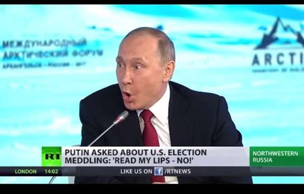 Vladimir Putin on Russia Today.