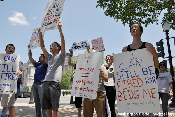 Employment Non-Discrimination protest in 2010.