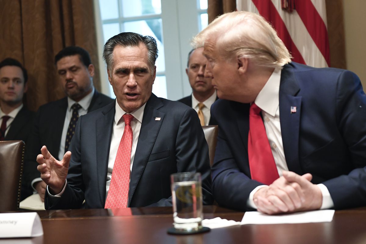Trump and Mitt Romney in the White House.