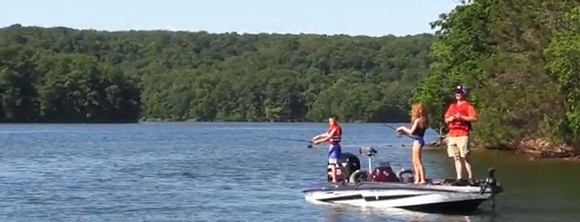 Group fishing on the Lake of the Ozarks