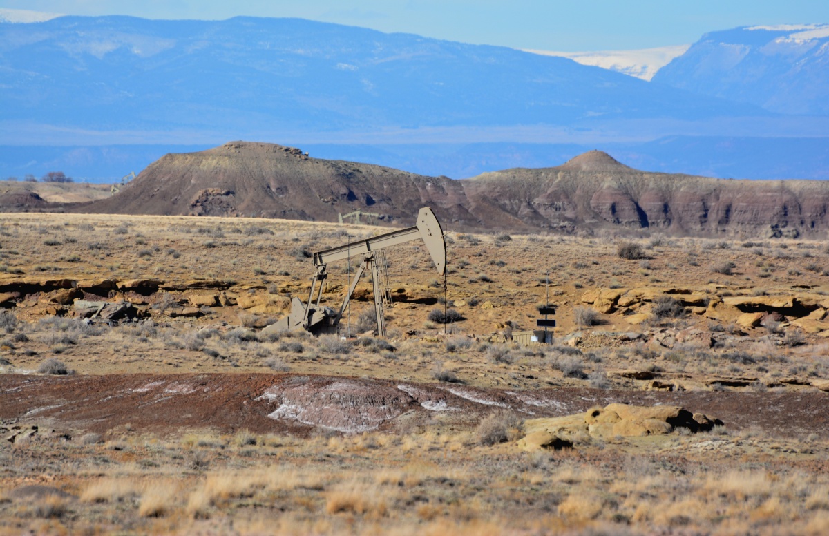 Bureau of Land Management Photo of Utah Oil and Gas Energy Rights site.