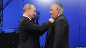 Putin with Rex Tillerson