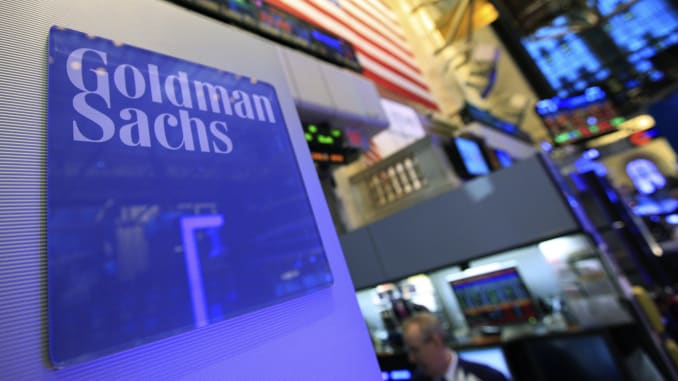 Goldman Sachs on Wall Street.