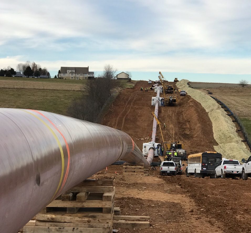 Federal Regulatory Energy Commission approved Atlantic Sunrise pipeline construction
