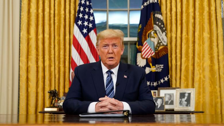 Trump Grifts the Pandemic to Give the Rich Another Big Tax Cut President Donald Trump speaks in an addresses to the nation from the Oval Office at the White House about the coronavirus