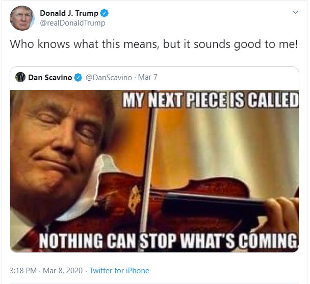 Image result for trump fiddles
