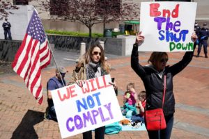 COVID protestors