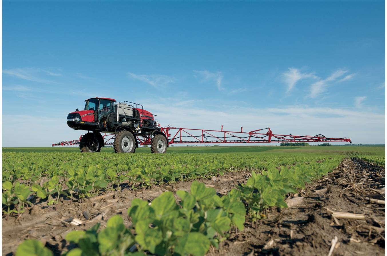 Dicamba spraying on a farm.