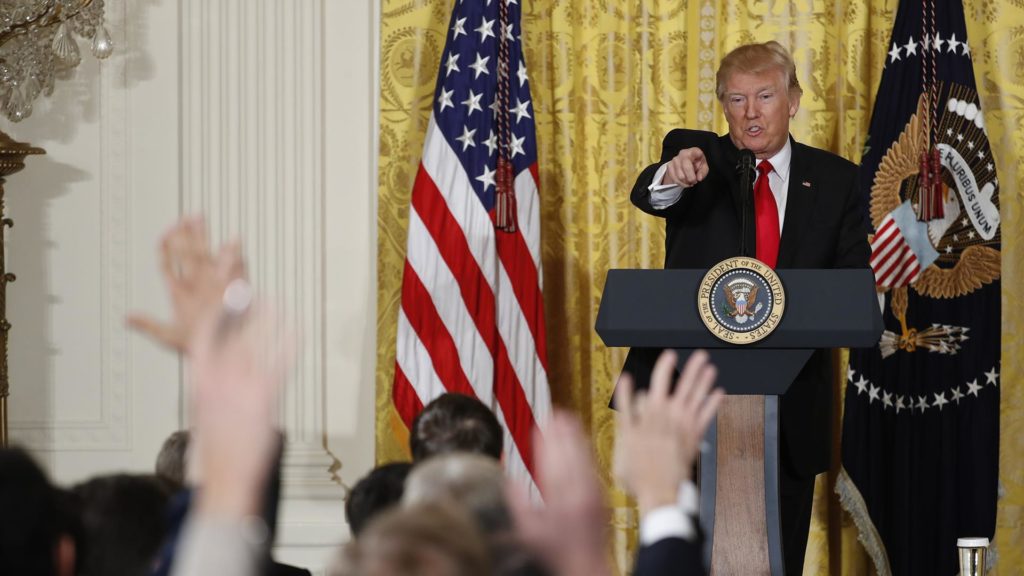 Trump News Coverage is Too Much: Trump takes questions from reporters.