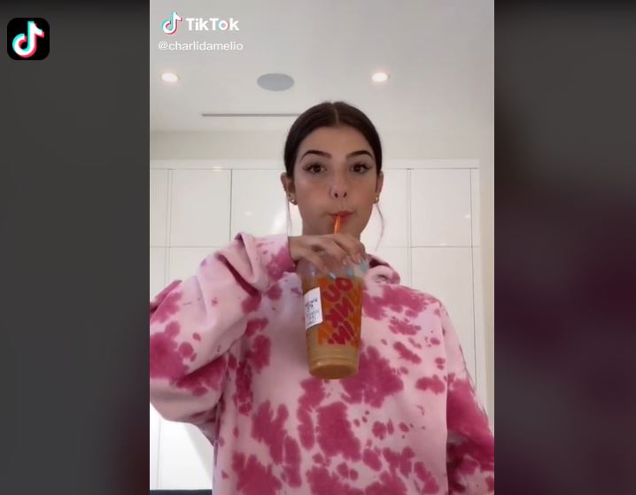 TikTok Deal: screen shot of video by Charli D-Amelio