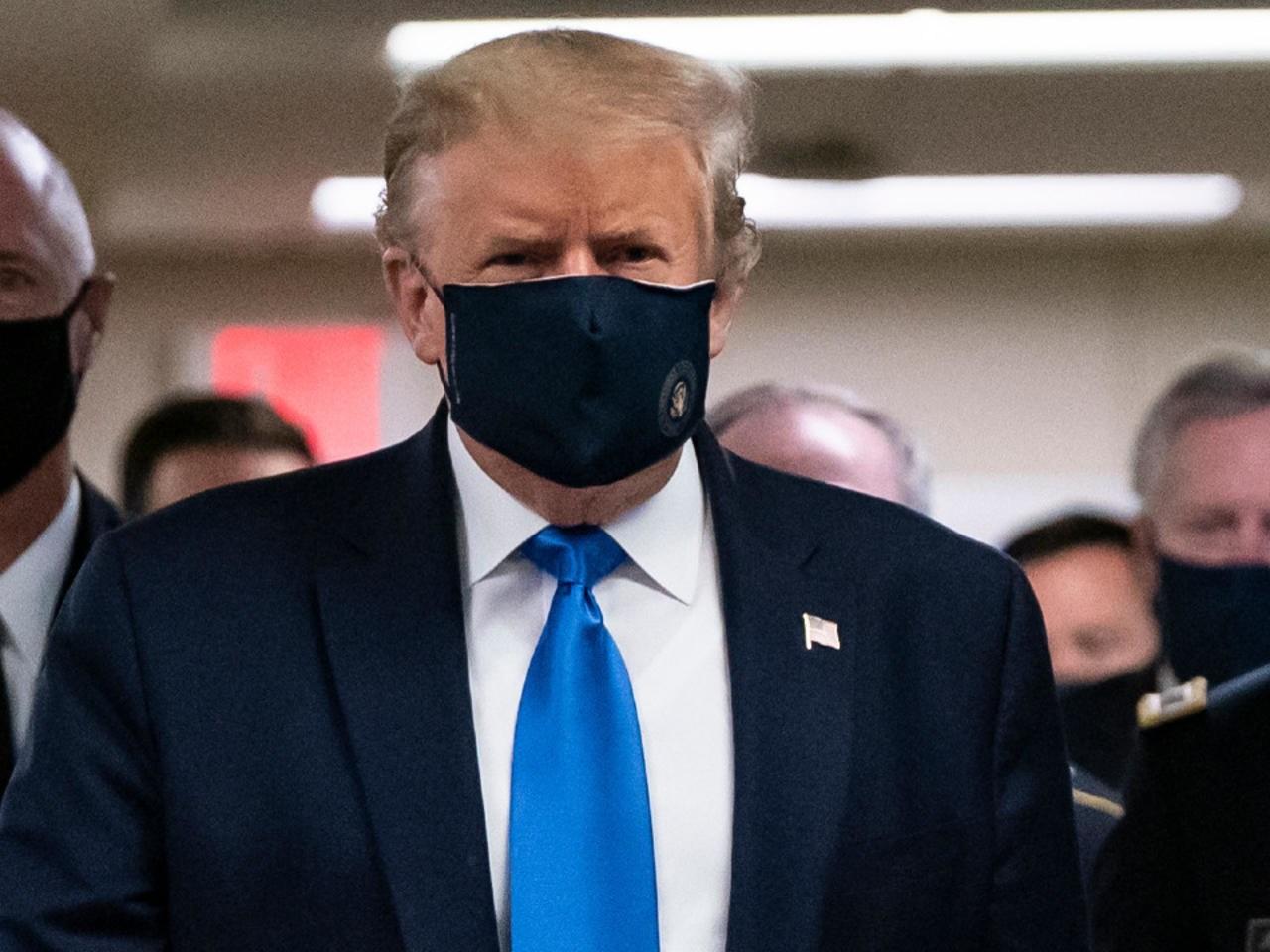 Trump and Covid-19: The President Wearing a Mask