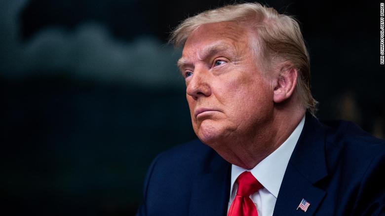 Trump Land: President Donald Trump speaks in the Diplomatic Room of the White House on Thanksgiving on November 26, 2020 in Washington, DC. Trump had earlier made the traditional call to members of the military stationed abroad through video teleconference. (Photo by Erin Schaff - Pool/Getty Images)