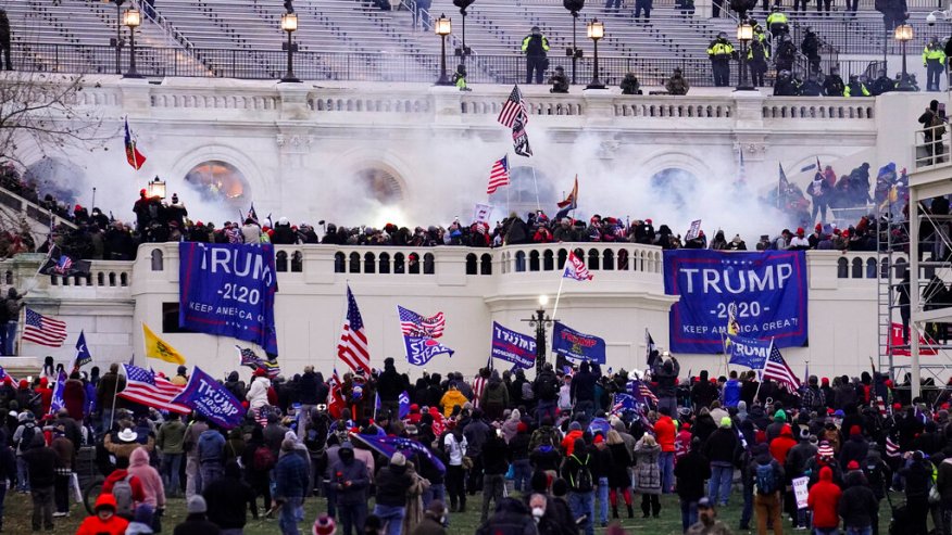 Violent protesters with Trump flags storm the U.S. Capitol