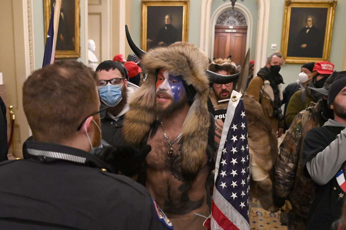 Trump's Coup: Rioters in the Capitol.