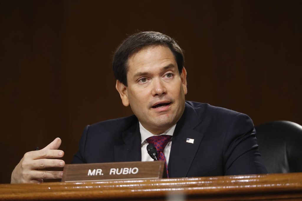 How Marco Rubio Turned the Senate Intelligence Committee Into a Trump Defensive Team Marco Rubio: Sen. Marco Rubio, R-Fla., speaks during a Senate Intelligence Committee nomination hearing for Rep. John Ratcliffe, R-Texas, on Capitol Hill in Washington, Tuesday, May. 5, 2020. The panel is considering Ratcliffe's nomination for director of national intelligence. (Photo by Andrew Harnik-Pool/Getty Images)