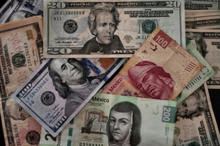 Money Laundering: Photo of various paper currencies.