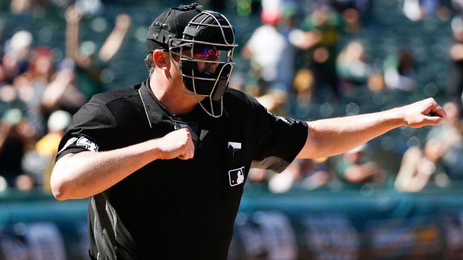 Voting Restrictions: Umpire calling a strike.