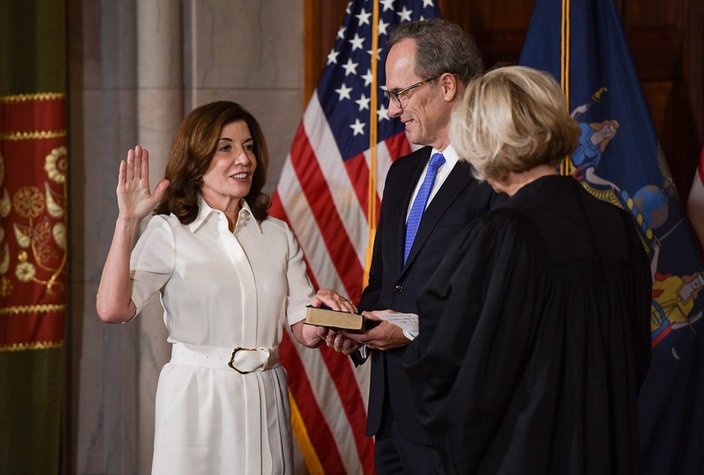 New York Gov. Kathy Hochul Swearing In