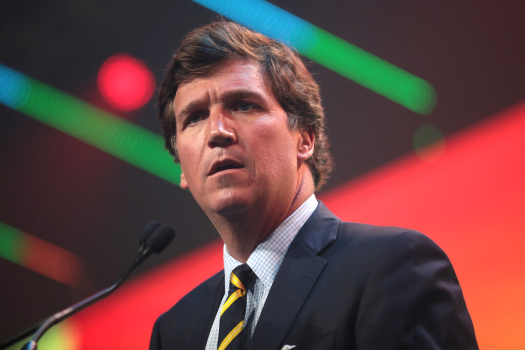 Kneeling to Tuckervision Tucker Carlson